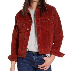 Lee - Rider Corduroy Jacket - XS - Red / Orange